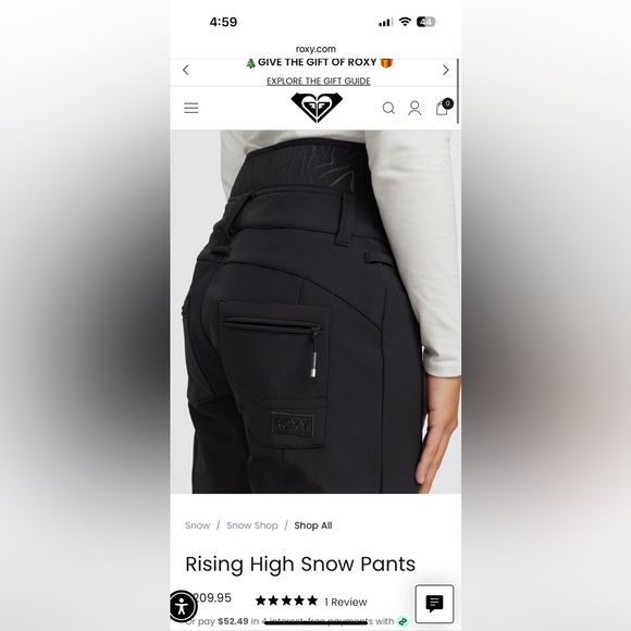 Roxy Rising High Snow Pants - Picture 5 of 13